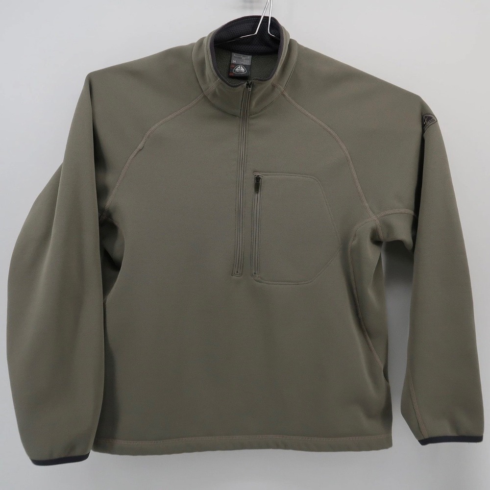 Nike ACG Fleece Jacket Mens M Therma-Fit Polyester Olive Green Solid